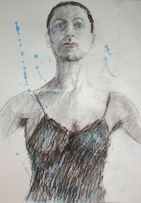 Disegno intitolato "movimenti4" da Anna Maria Scocozza, Opera d'arte originale