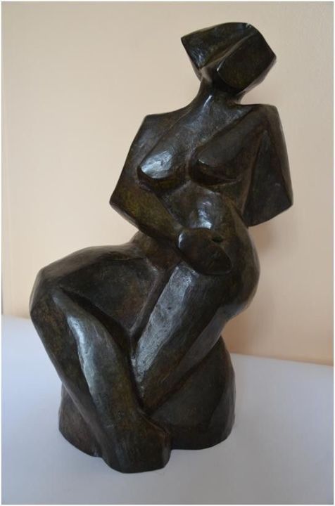 Sculptuur getiteld "Vista" door Amy Torrilhon, Origineel Kunstwerk, Bronzen
