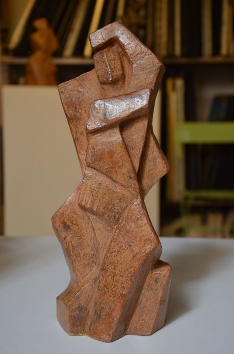 Sculptuur getiteld "La présentation" door Amy Torrilhon, Origineel Kunstwerk, Hars