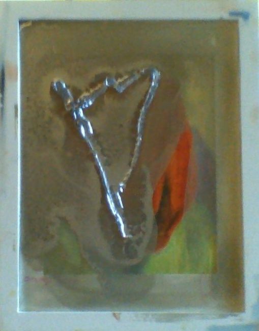 Painting titled "Tulip 2" by Amymarie, Original Artwork, Oil