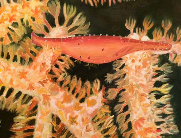 绘画 标题为“Sea Creature #1” 由Amy Zausmer, 原创艺术品, 油