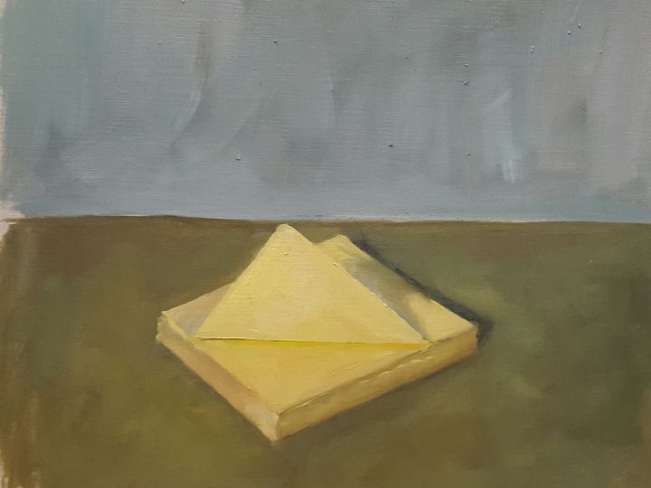 Painting titled "post-it.jpg" by An'So Bessières, Original Artwork, Oil