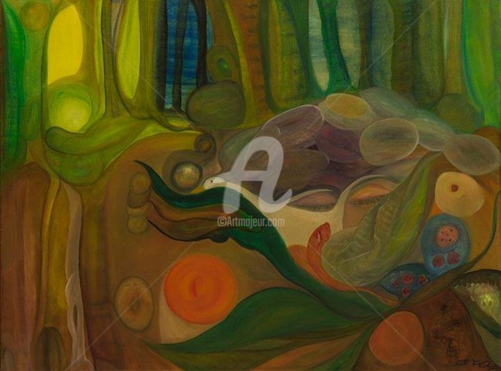 Painting titled "1517596-10201346431…" by Ana André, Original Artwork, Oil
