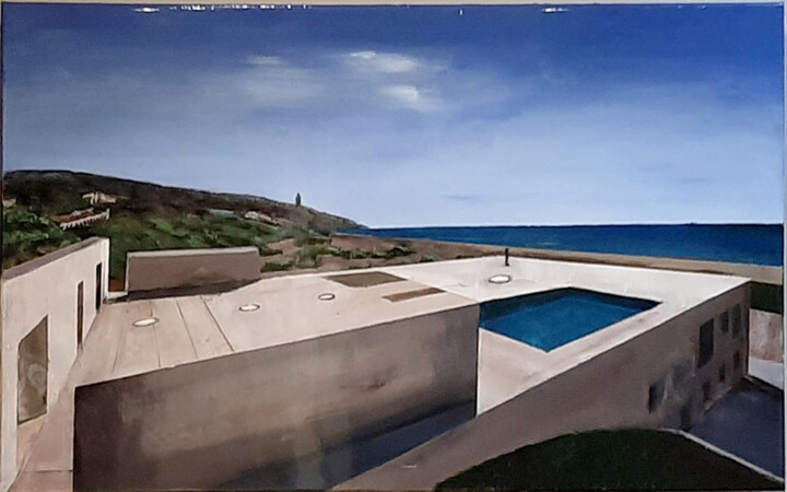 Malarstwo zatytułowany „Galician house” autorstwa Ana Del Castillo Ibarrola, Oryginalna praca, Akryl