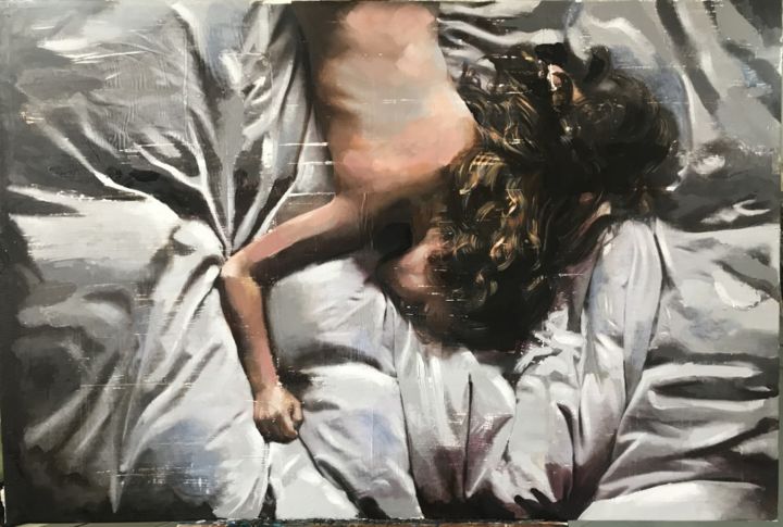 Картина под названием "“I’m just not able…" - Ana Golovic, Подлинное произведение искусства, Масло