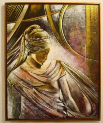 Painting titled "Sibila" by Ana Isis Ribas, Original Artwork