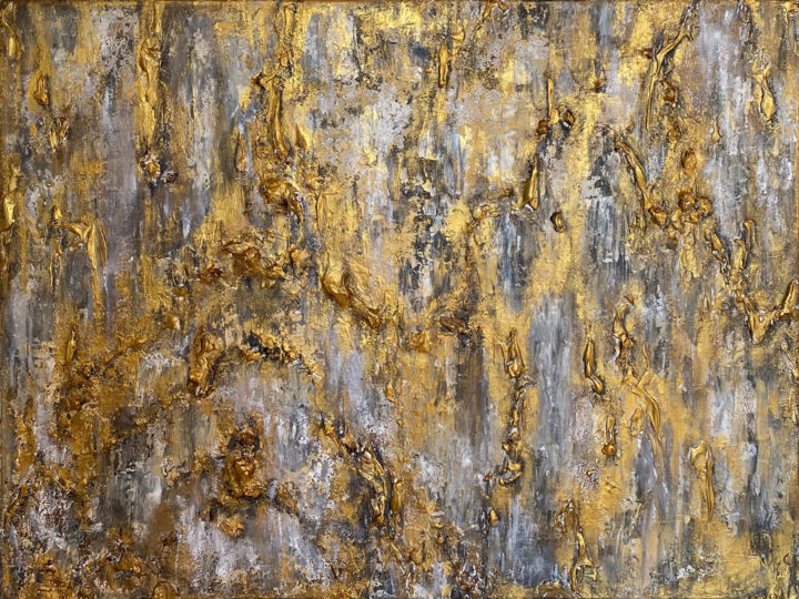 Painting titled "Eclipse of gray" by Ana Maksi, Original Art, Acrylic