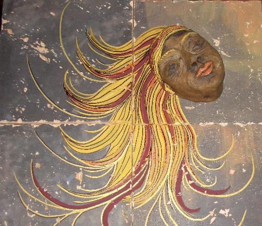 Скульптура под названием "yellow hair" - Ana Carolina Moreno, Подлинное произведение искусства