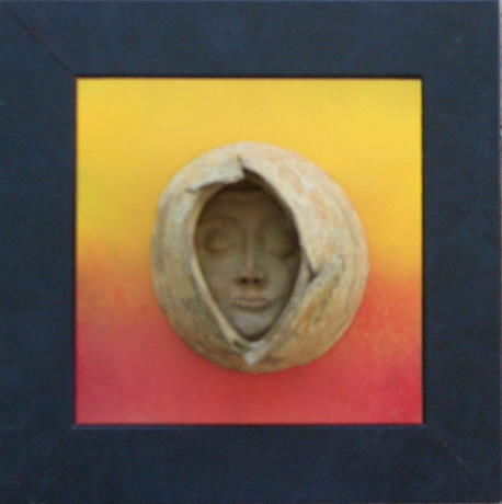 Sculpture titled "half sphere yellow 3" by Ana Carolina Moreno, Original Artwork