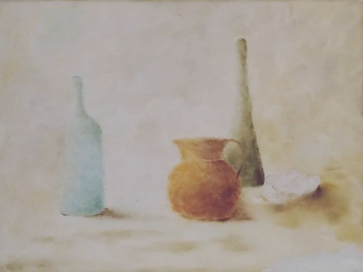 Pintura intitulada "Shapes" por Ana Colombo, Obras de arte originais, Óleo