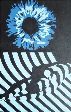 Malerei mit dem Titel "Verão Azul" von Ana Couceiro, Original-Kunstwerk