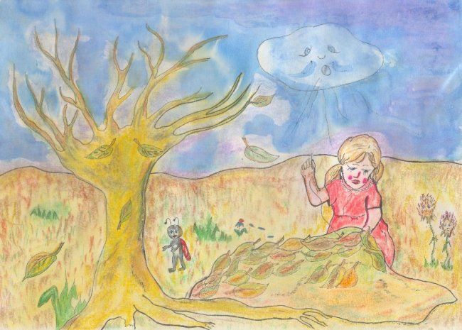 Schilderij getiteld "Children`s illustra…" door Ana Macovei, Origineel Kunstwerk, Olie