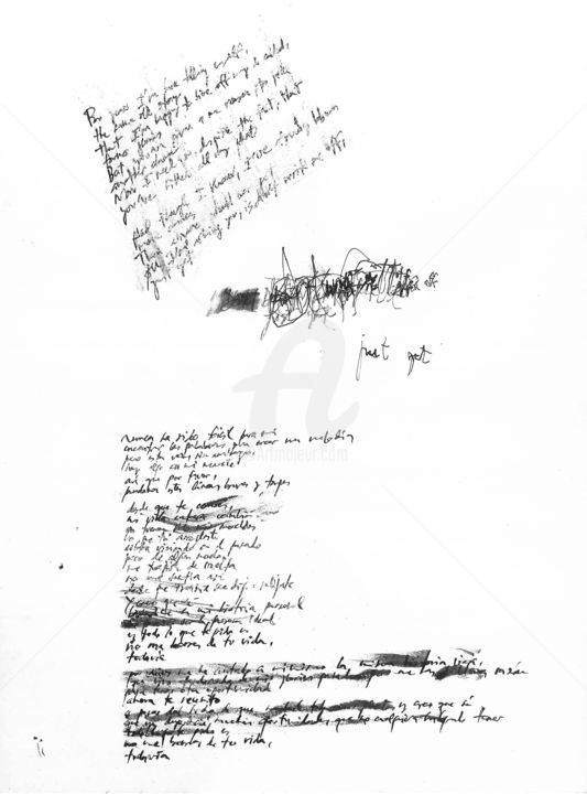 Tekening getiteld "no-me-borres-de-tu-…" door Anaí Lago, Origineel Kunstwerk