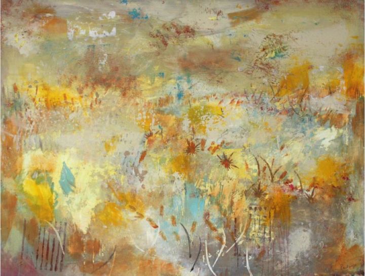 Peinture intitulée "Desert" par Anais Pertuzio, Œuvre d'art originale, Acrylique