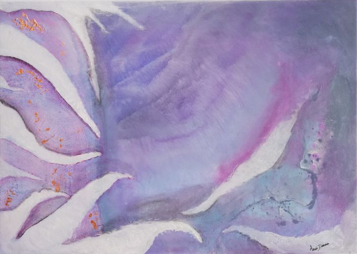 Peinture intitulée "Sea creatures" par Anaïs, Œuvre d'art originale, Acrylique