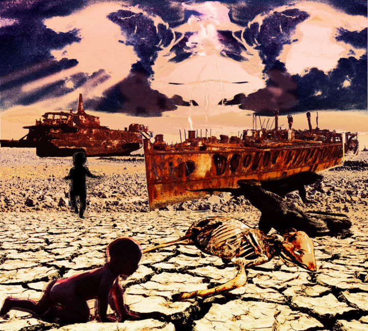 Digital Arts titled "lost-sea-2.jpg" by Ana Krleza, Original Art,