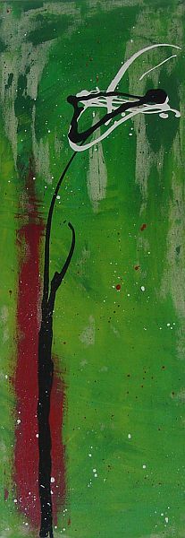 Painting titled "Standing Alone" by Analog Girl, Original Art,