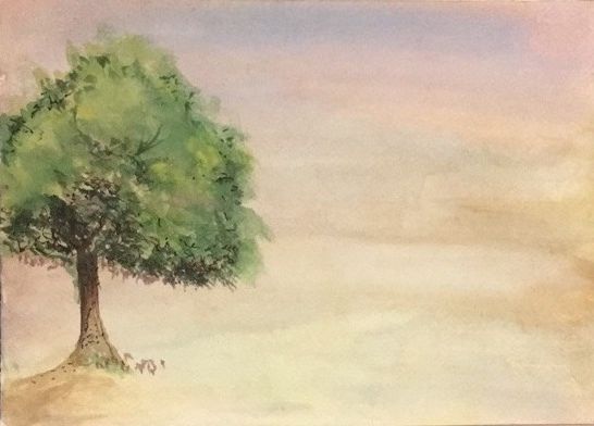 Painting titled "Harmony" by Anam Khalid, Original Artwork, Watercolor