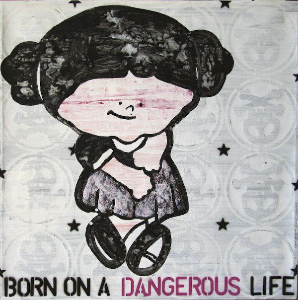 Painting titled "Born on a dangerous…" by Anan, Original Artwork
