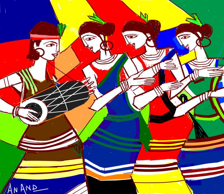 Digital Arts titled "music-in-colors-4.j…" by Anandswaroop Manchiraju, Original Artwork, Digital Painting