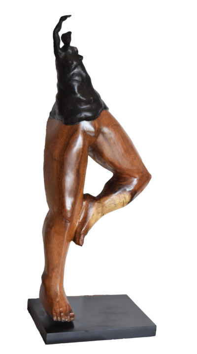 Скульптура под названием "Learning to dance" - Ana Paula Luna, Подлинное произведение искусства, Керамика