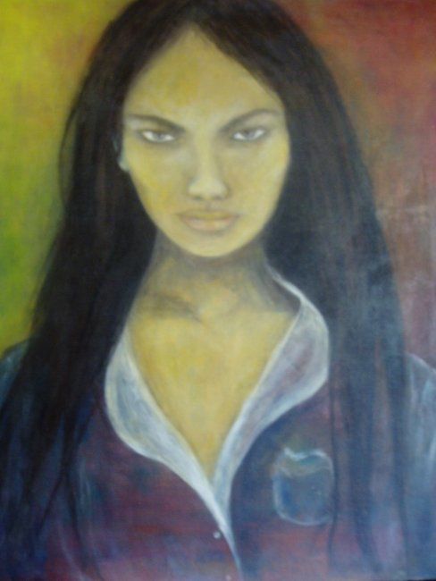 Pintura titulada "La morocha" por Ana Celia Quintana, Obra de arte original