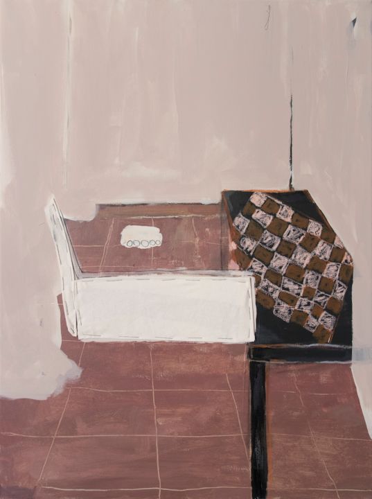 Pittura intitolato "Casa" da Rita Pequeno, Opera d'arte originale, Acrilico