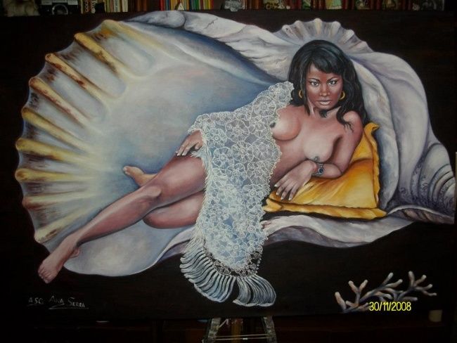 Pintura titulada "LADY FANTASIA" por Ana Serra Orti, Obra de arte original