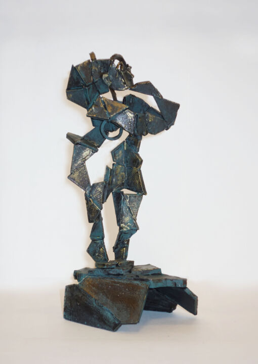 Sculpture titled "Giovanni's daughter" by Анастасия Ежова, Original Artwork, Bronze
