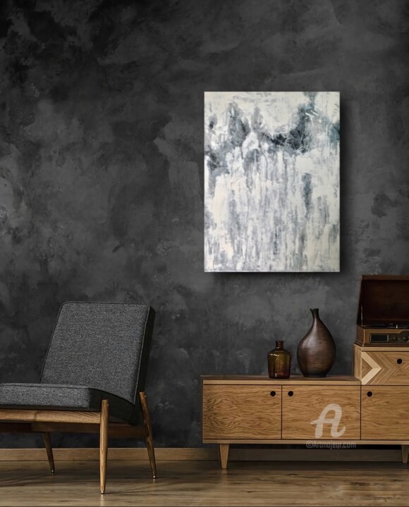 Картина под названием "Memory - 60x80 acry…" - Anastasia Grik, Подлинное произведение искусства, Акрил Установлен на Деревян…