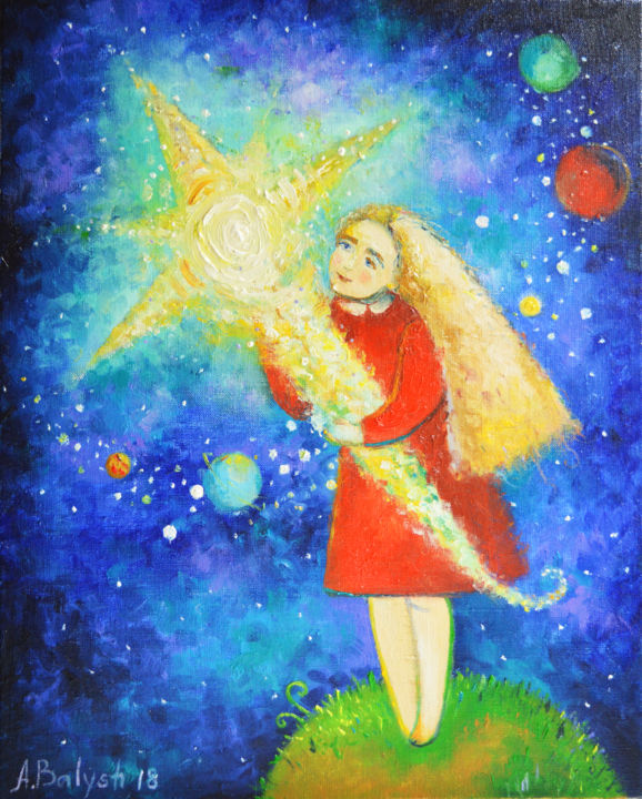 Pintura titulada "Прытрымлівайся каме…" por Anastasiya Balysh, Obra de arte original, Oleo