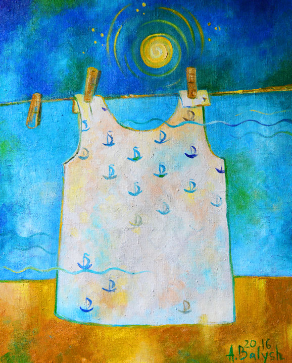 Картина под названием "МОриночка" - Anastasiya Balysh, Подлинное произведение искусства