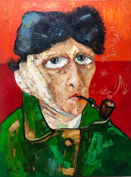 Painting titled "My Vincent" by Anastasiya Kimachenko, Original Artwork, Oil