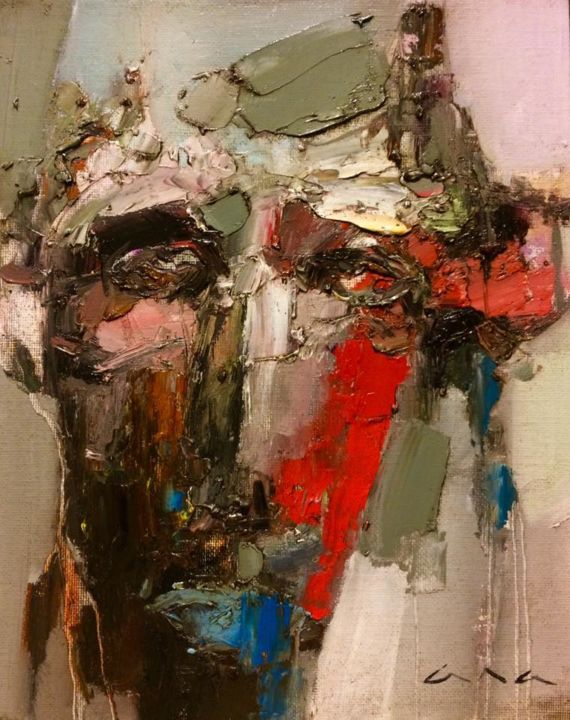 Painting titled "Ether" by Anastasiya Kimachenko, Original Art, Oil