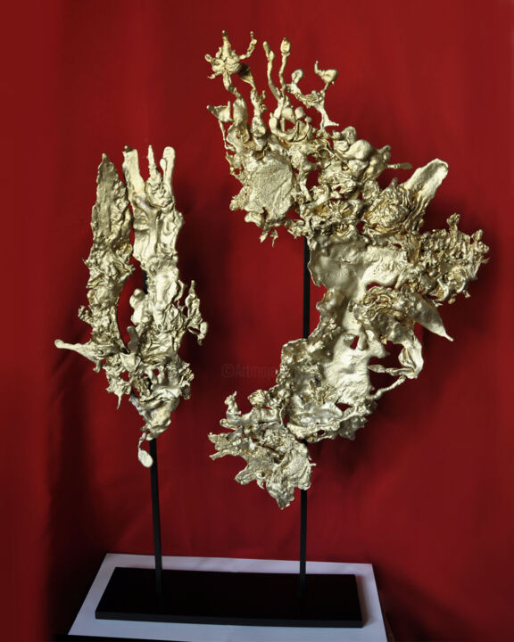 Sculptuur getiteld "Coral reef" door Anastasiya Protsenko, Origineel Kunstwerk, Gietwerk