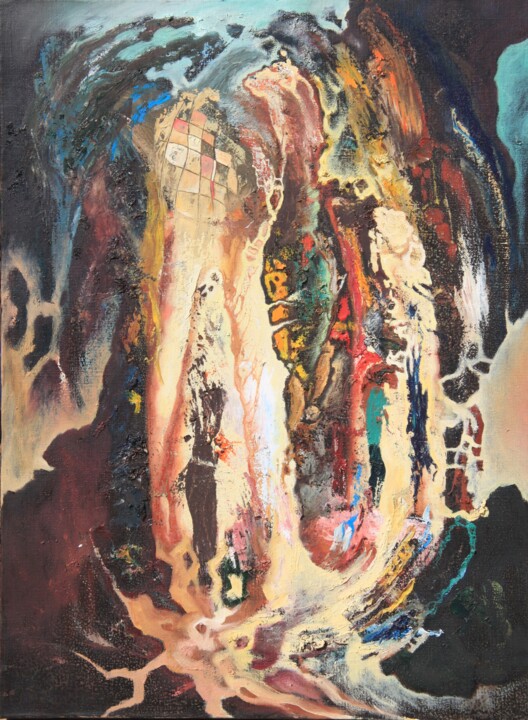 Pittura intitolato "AF019" da Anatolie Neagu, Opera d'arte originale, Olio