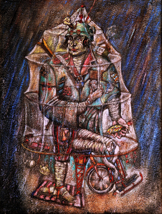 Painting titled "Autonom" by Anatoliy Sivkov, Original Artwork, Oil