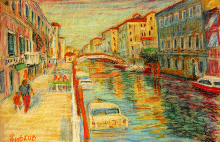 绘画 标题为“Венеция   Venice” 由Anatoliy Sivkov, 原创艺术品, 油