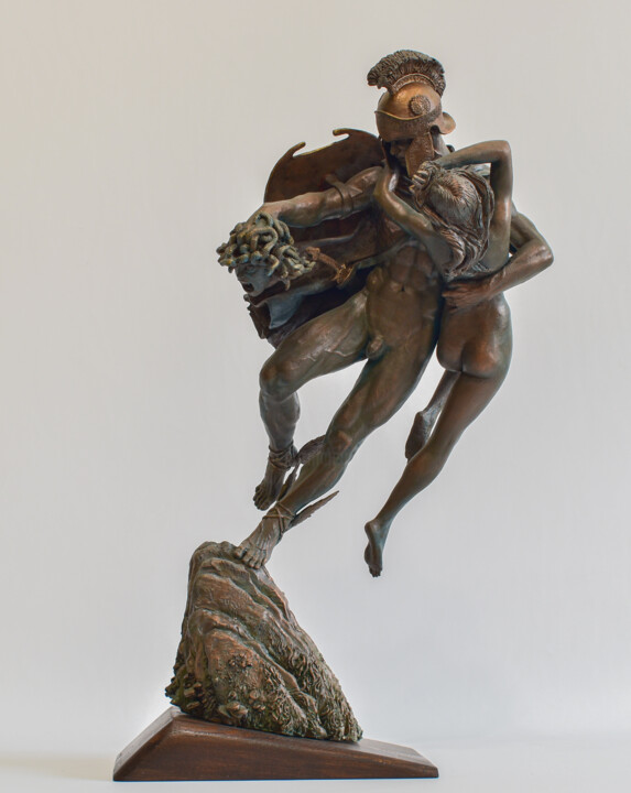 Sculpture titled "Perseus and Androme…" by Anatoly Popov, Original Artwork, Plastic