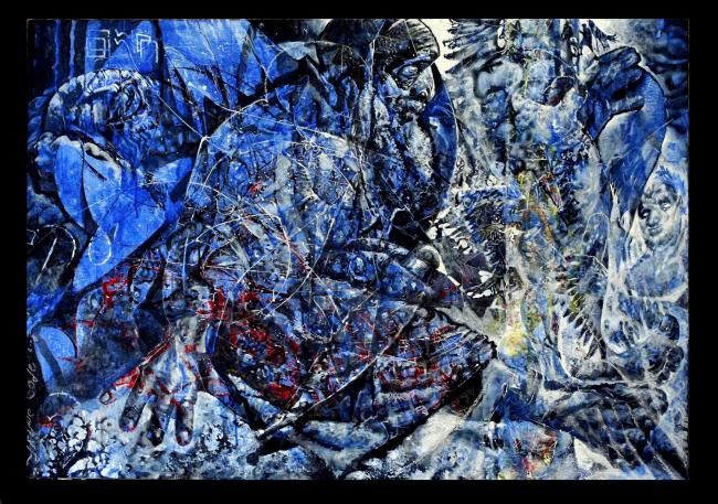 Картина под названием "Jacob's Dream" - Anatoly Schelest, Подлинное произведение искусства, Масло