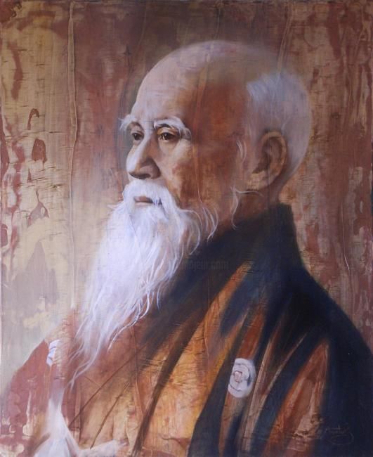 O Sansey Morihei Ueshiba, Pintura por Anatoly Korobeynikov
