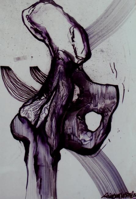 Painting titled "complexity anatomie" by Anatomic Stylism, Original Artwork