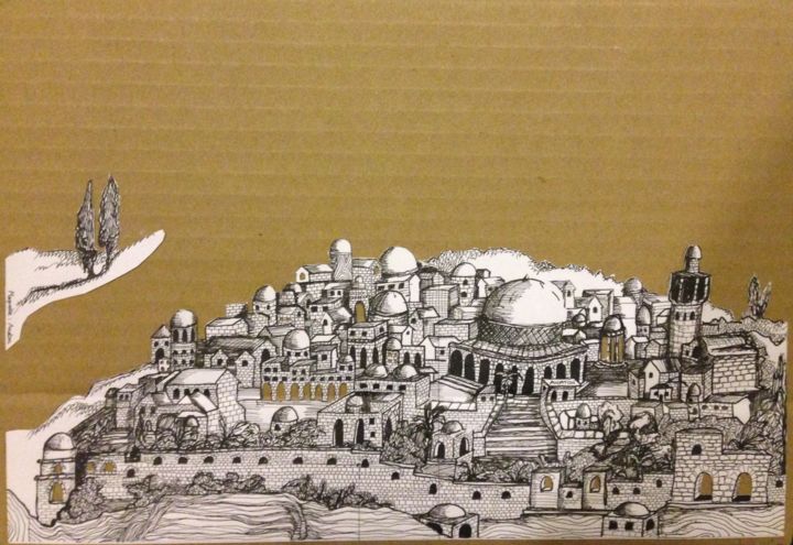 图画 标题为“Jerusalem” 由Anaton, 原创艺术品
