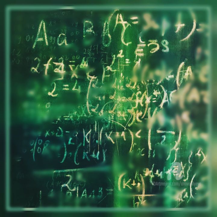 Arts numériques intitulée "Digital Art: Green…" par Anastasia Vasilyeva, Œuvre d'art originale, Photo montage
