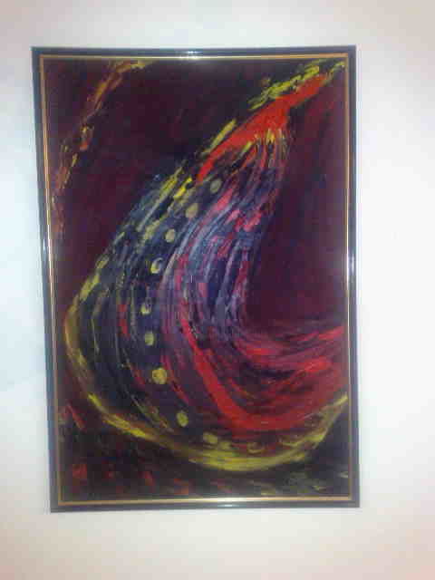 Painting titled "litlle hope" by Ana Vladu, Original Artwork, Oil