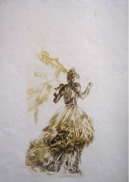 Drawing titled "Dance" by Anca Sandu, Original Art,