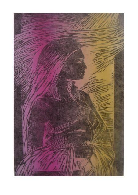 Drawing titled "The mistery" by Anca Sandu, Original Art,