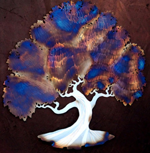 Scultura intitolato "heated.jpg" da Ancestry Metal Trees L.K., Opera d'arte originale