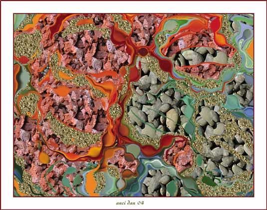 Digital Arts titled "Stones" by Anci Dan, Original Art,