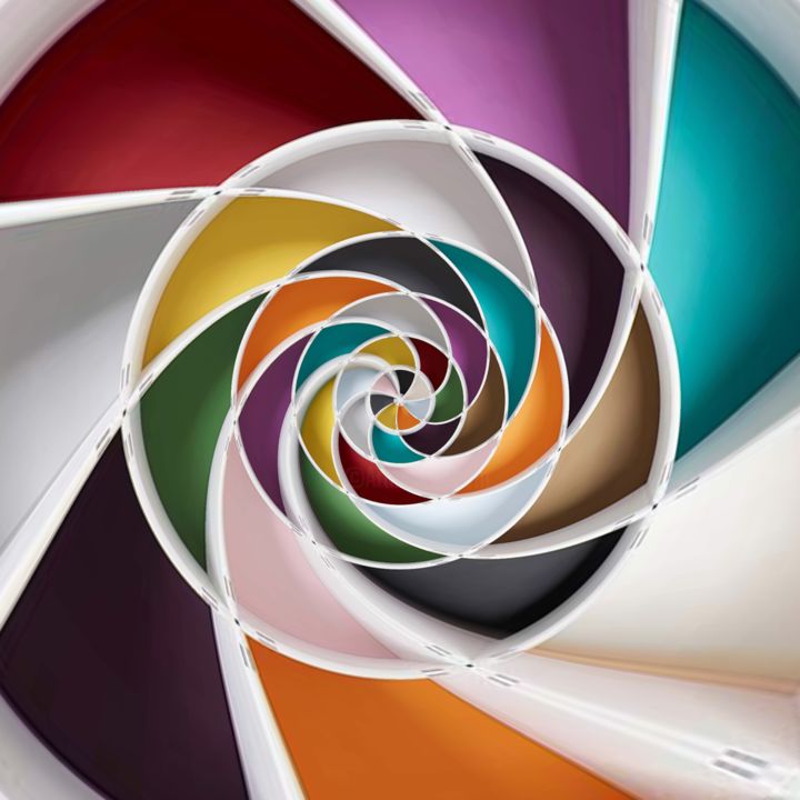 Arts numériques intitulée "colours" par Andalie, Œuvre d'art originale, Peinture numérique